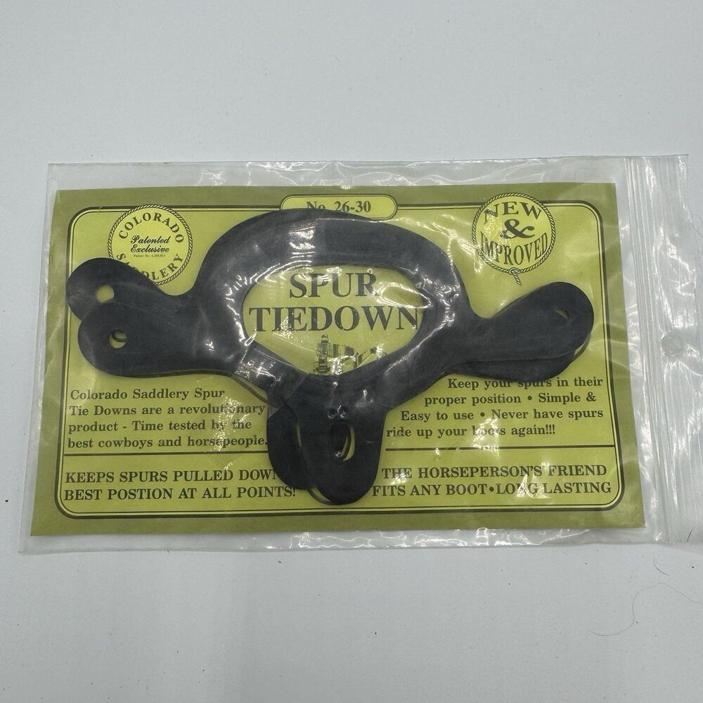 NEW Colorado Saddlery Spur Tiedown Pair No. 26-30 Synthetic Rubber Made in USA‎